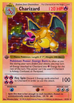 Charizard, Base 4/102 (Rare Holo)